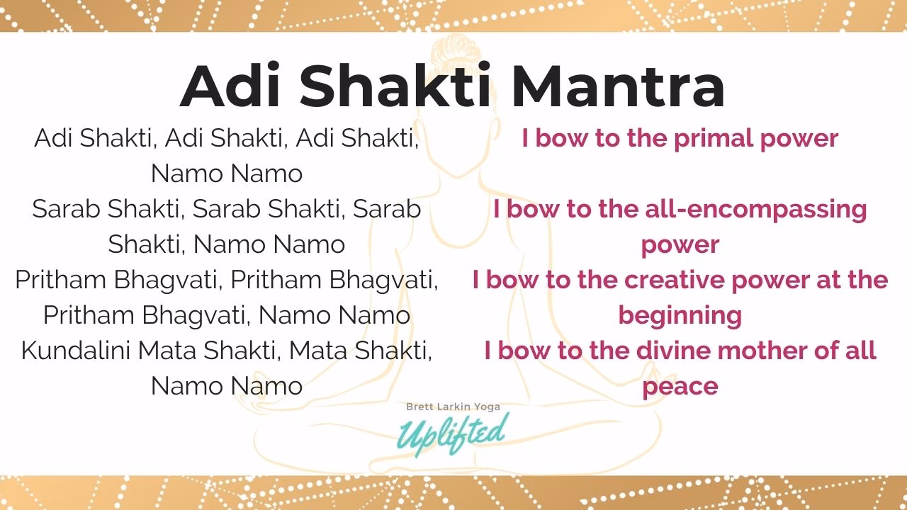 How many times do you chant the Adi mantra?