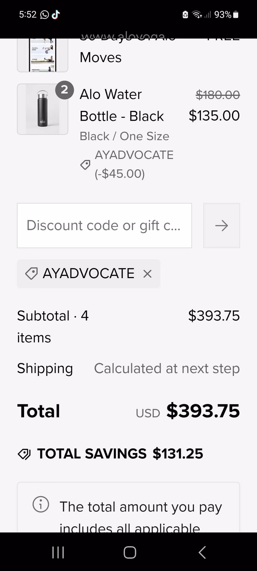 Does Alo give a discount?