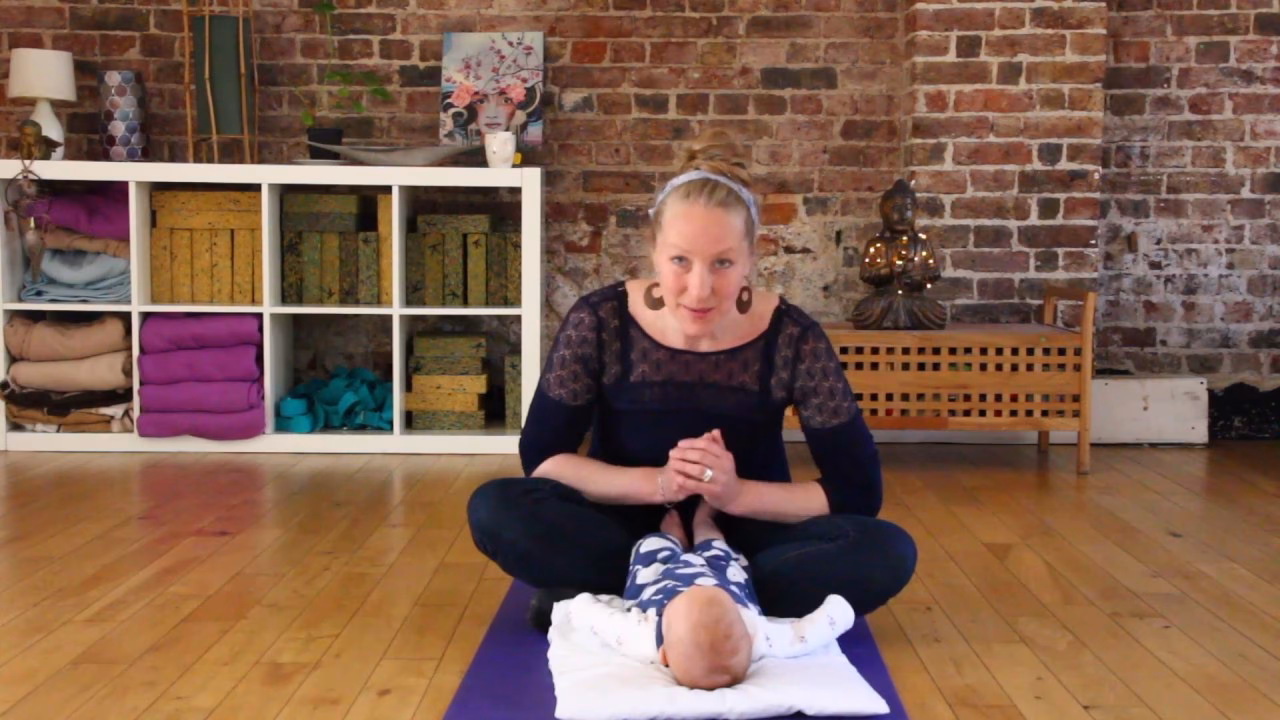 What moves help gassy babies?