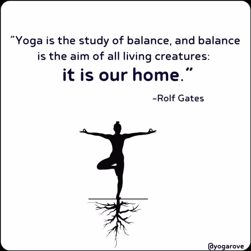 What is the yoga word for balance?