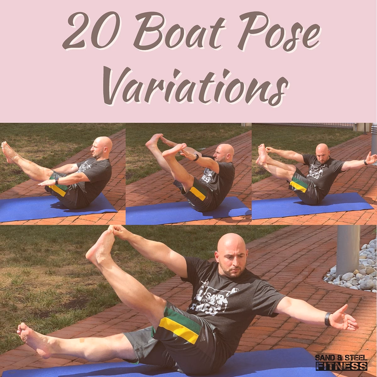 What are the preparatory poses for the boat pose?