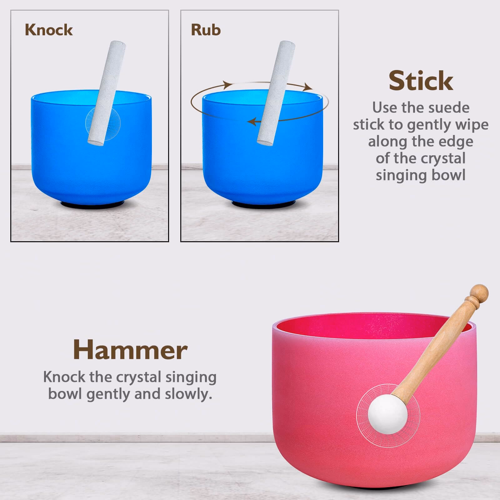 What is the purpose of a crystal bowl?