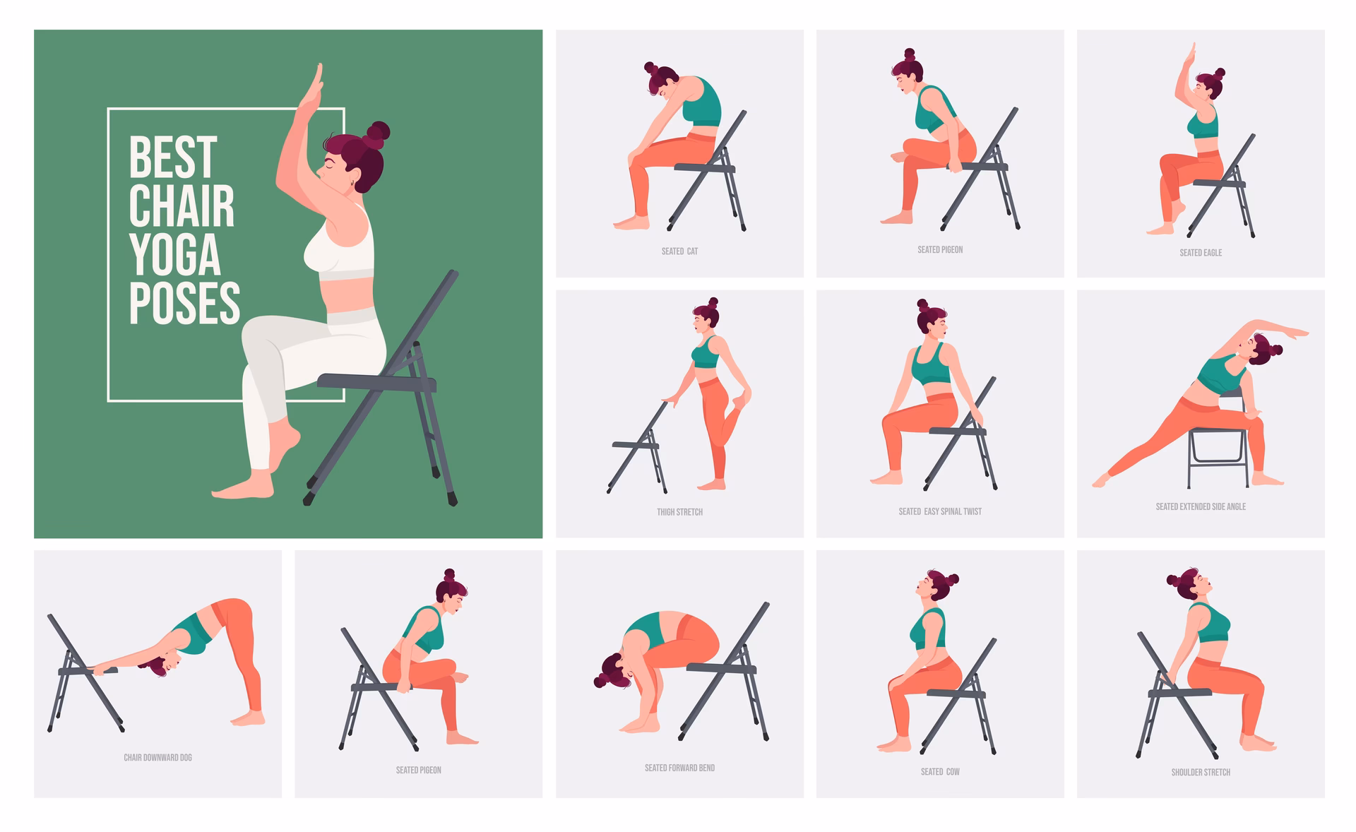 What are some chair yoga poses?
