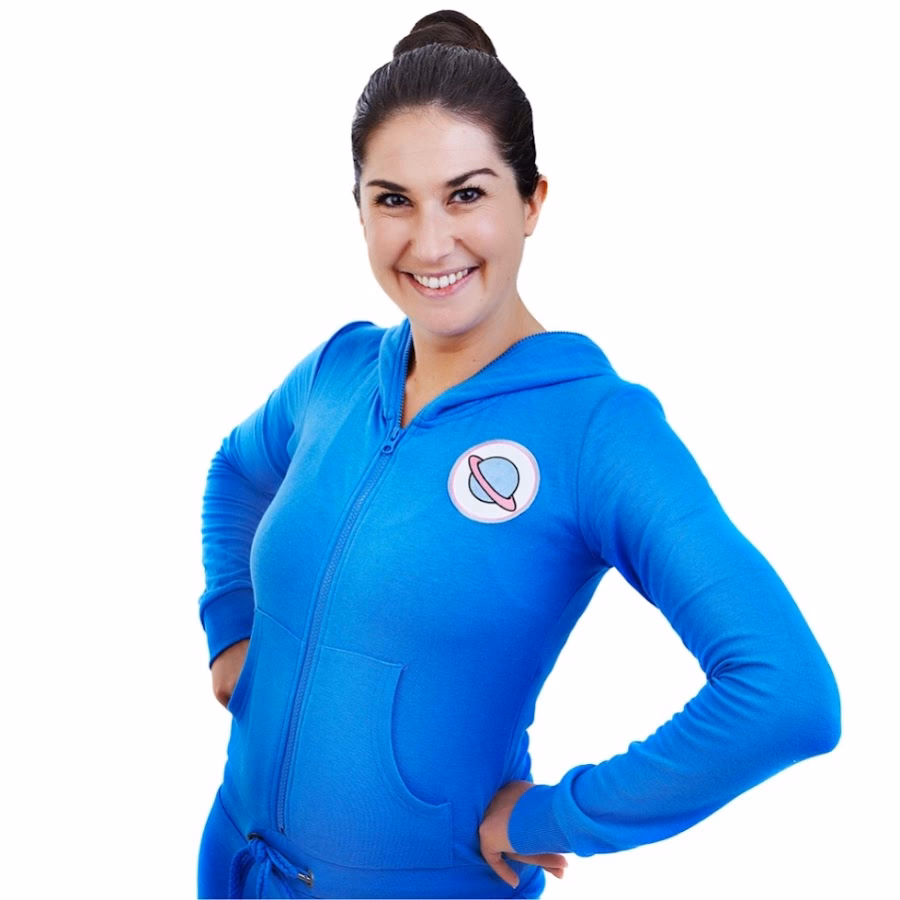 Who is the lady who does cosmic yoga?