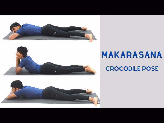 What is the Crocodile Pose in yoga good for?