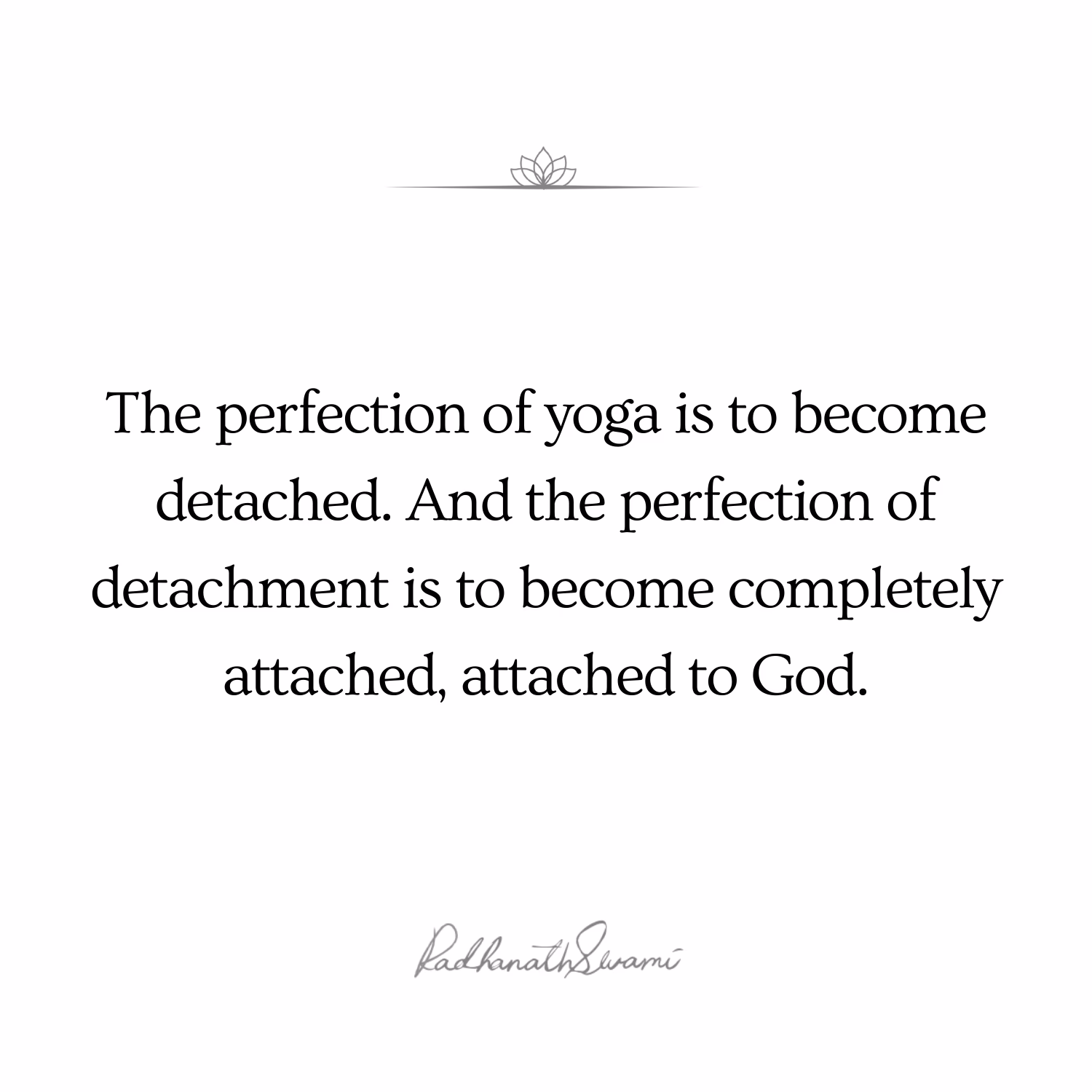What is detachment yoga?