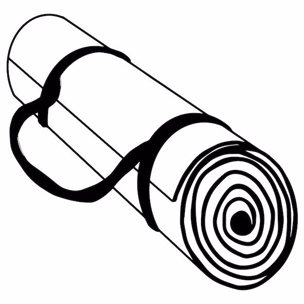 How to draw on a yoga mat?