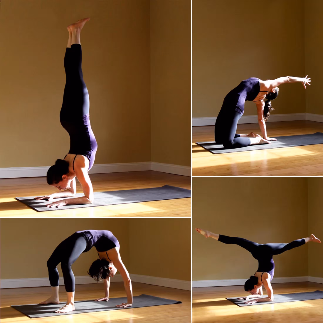 What is the yoga elbow stand called?