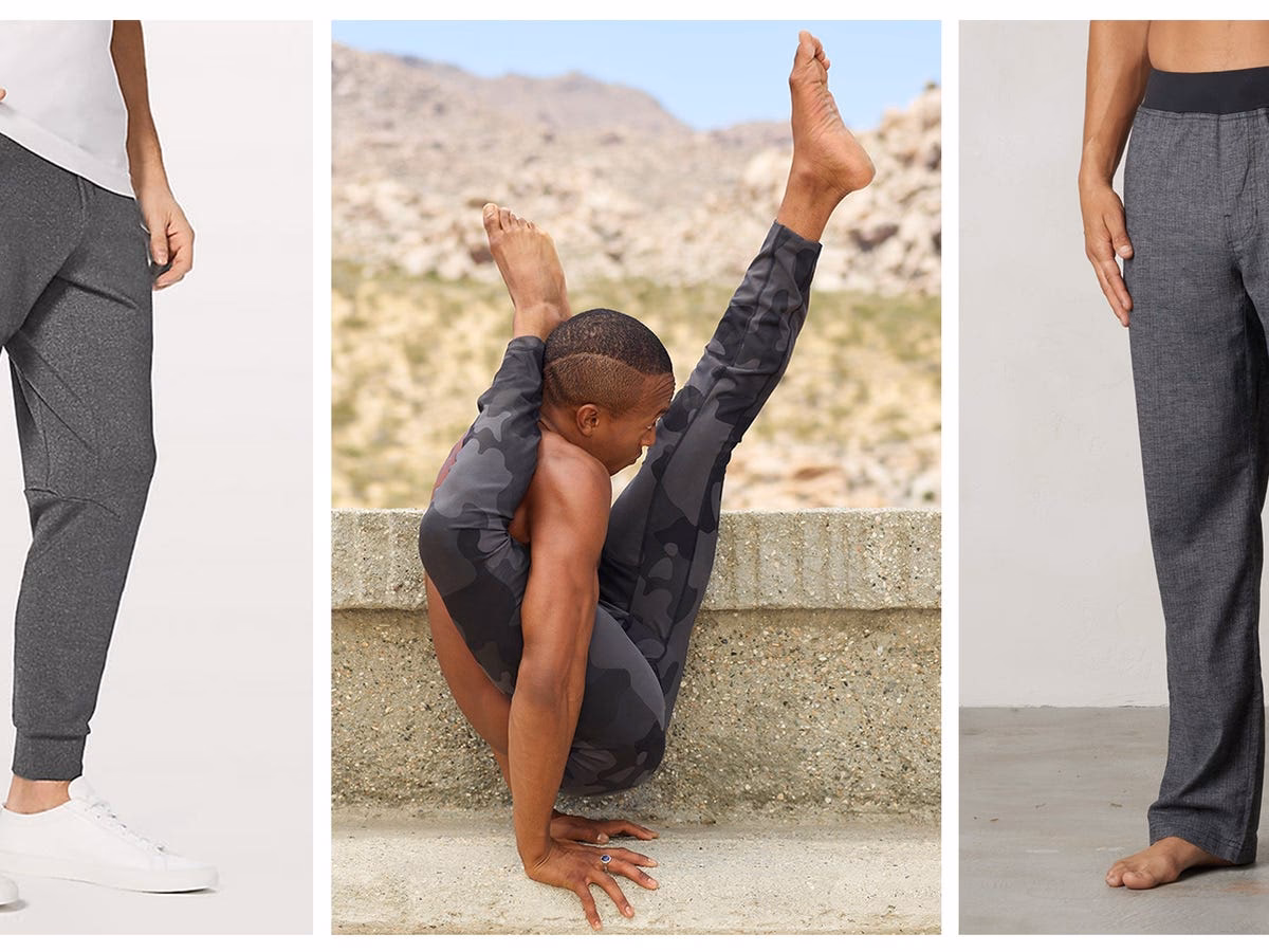 What do men wear under yoga pants?