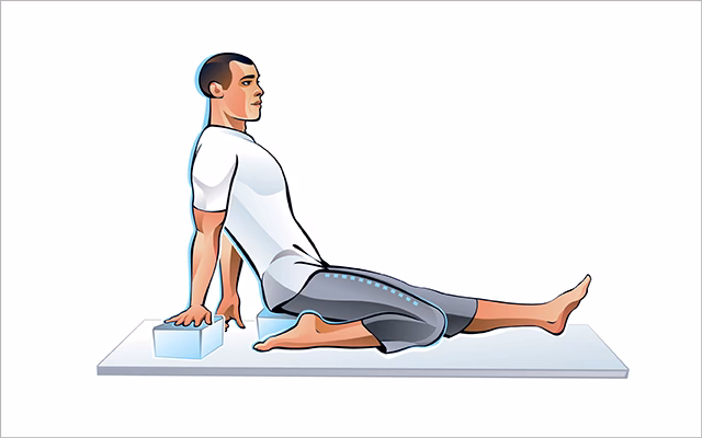What are the benefits of the half saddle pose?