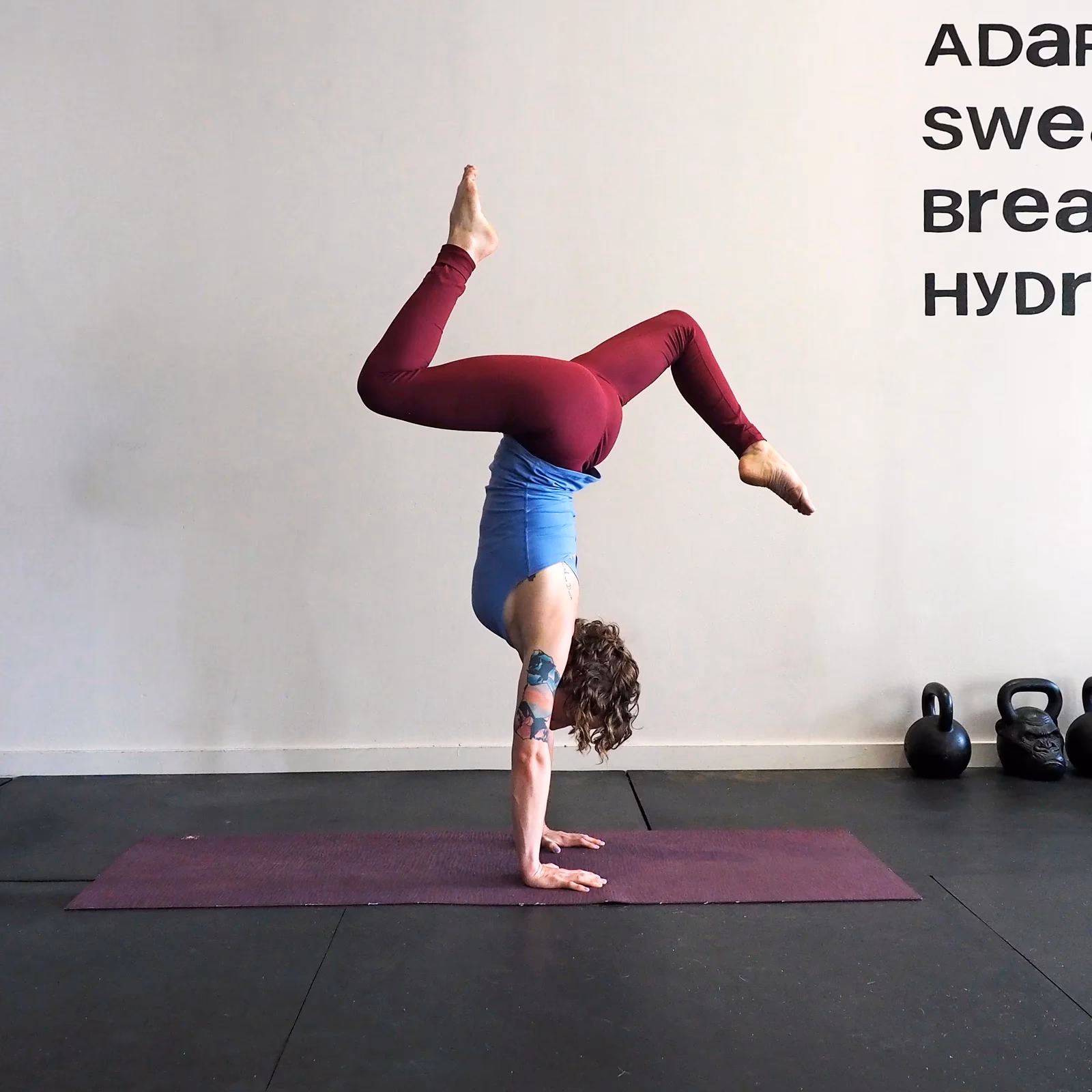 How long does it take to learn handstand yoga?