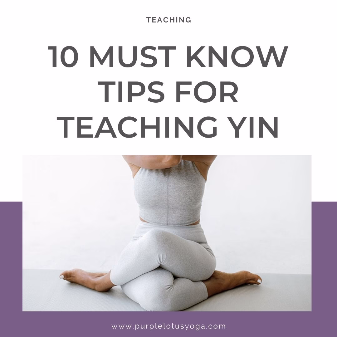 What do you need to teach yin yoga?