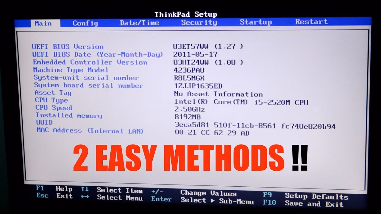 How do I boot my Lenovo Yoga into UEFI?