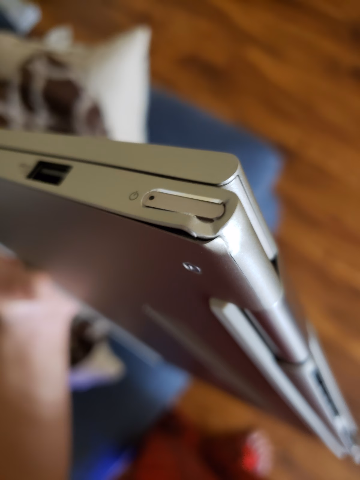 What to do if the laptop power button is stuck?