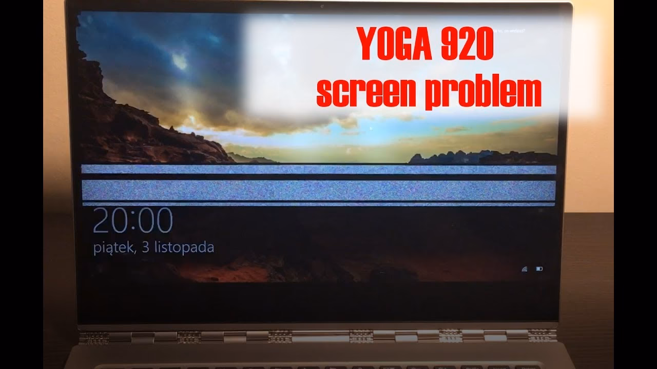 Why is my Lenovo Yoga screen glitching?