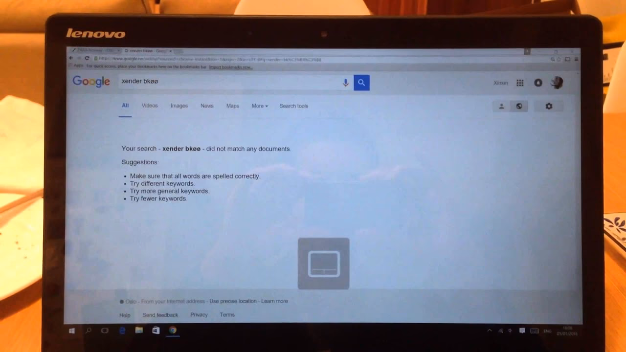 How do I fix my unresponsive touch screen on my Lenovo tablet?