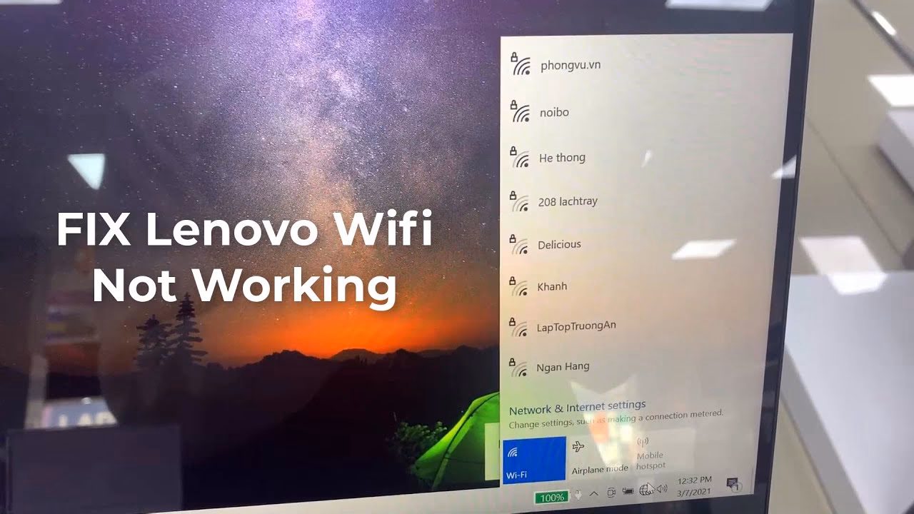 How to get Wi-Fi back on Lenovo laptop?