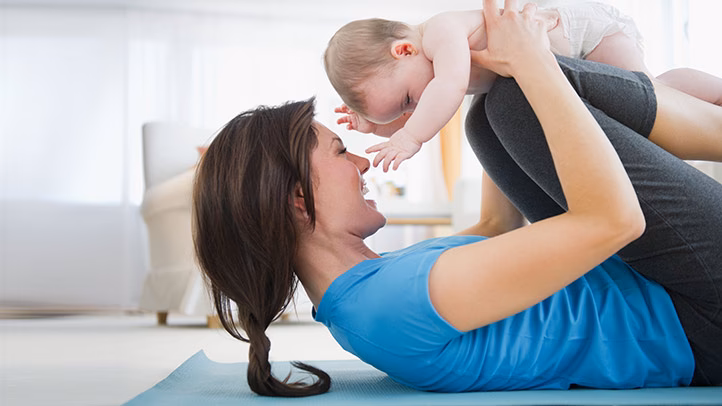 What age is mum and baby yoga for?