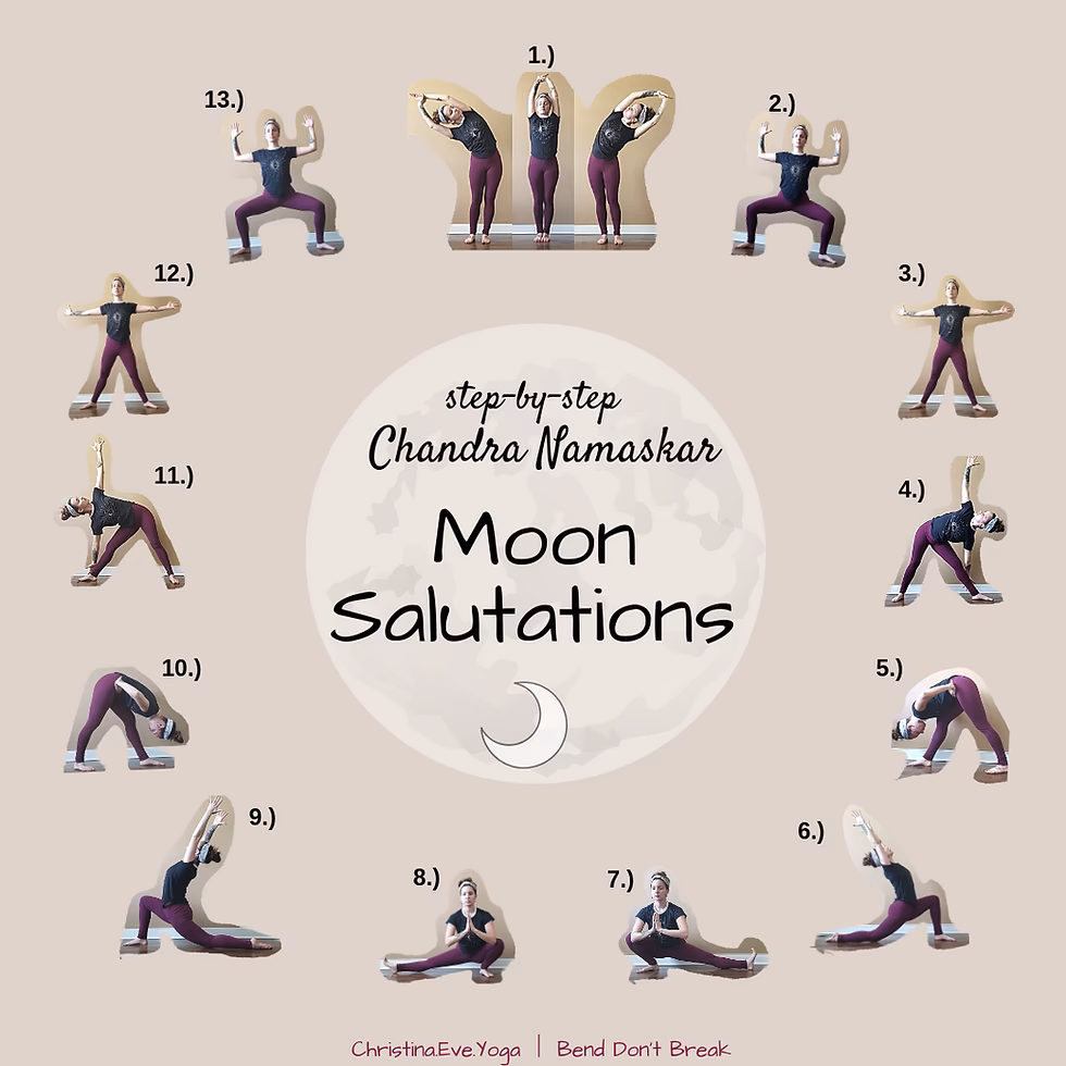 What are the spiritual benefits of Moon Salutation?