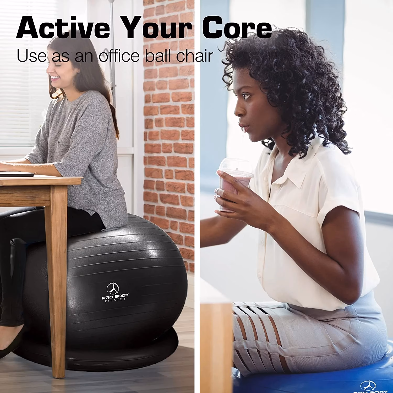 What are the disadvantages of sitting on a yoga ball?