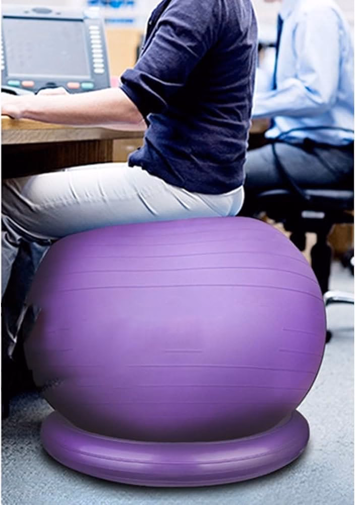 Can I use an exercise ball as an office chair?