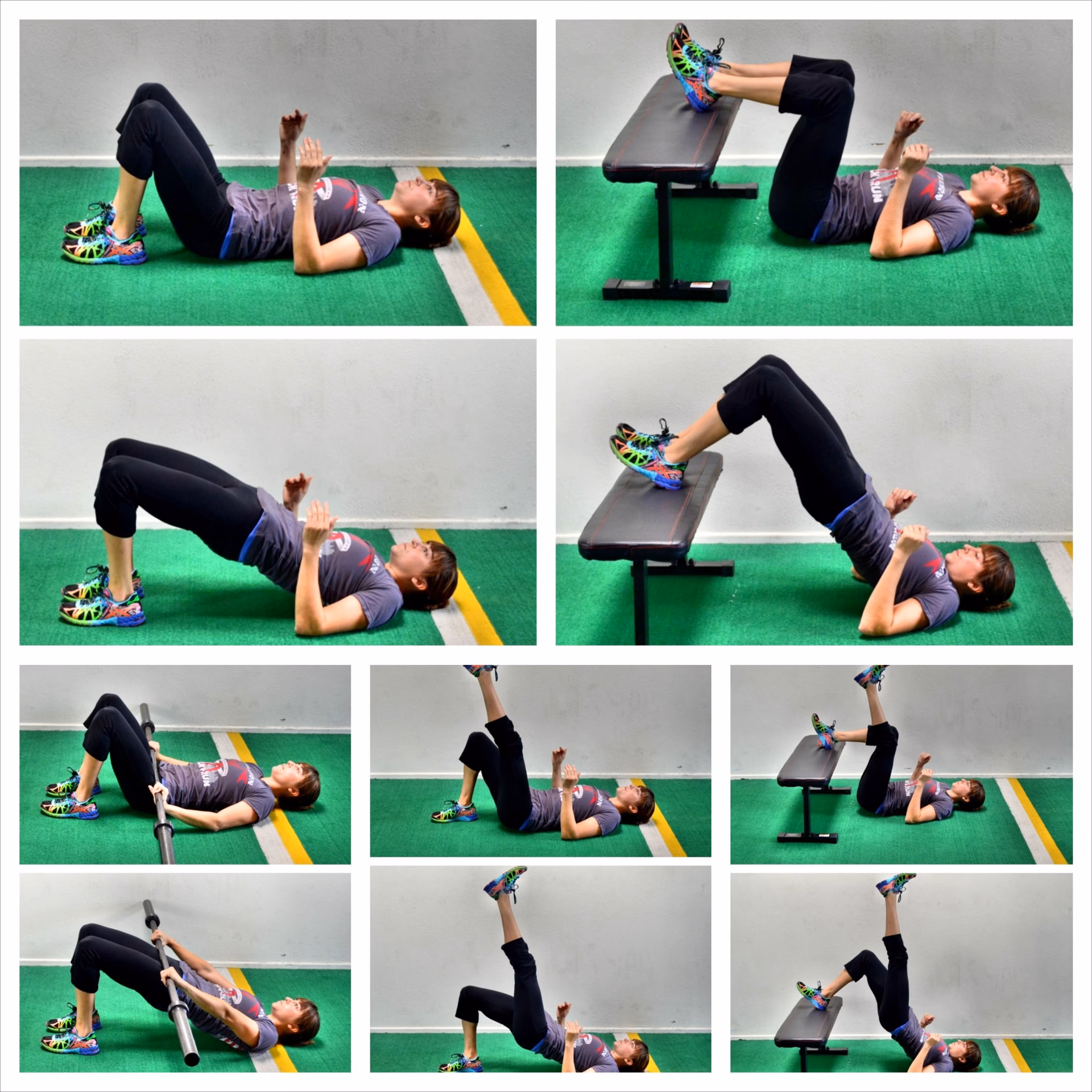 What should be avoided in doing the bridging exercise?