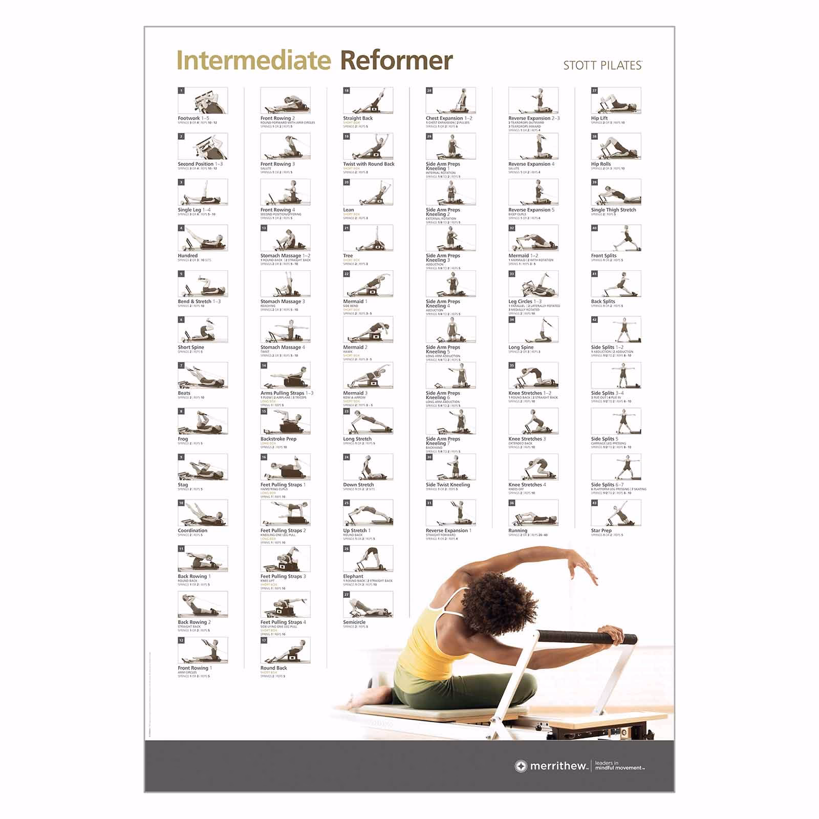 What exercises can you do on a reformer?