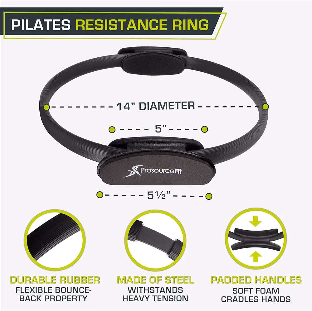 What is the standard size for a Pilates ring?