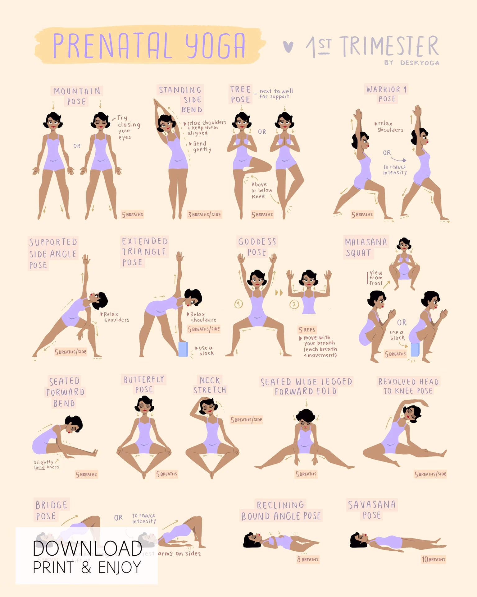 Which yoga is best for pregnancy in the first trimester?
