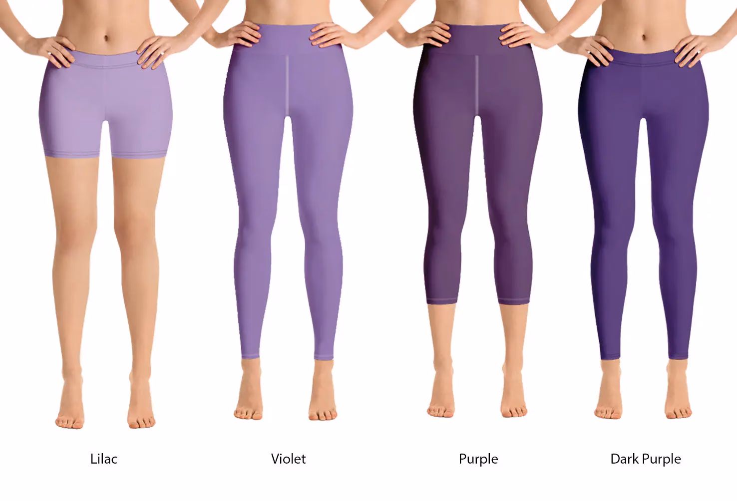 What color goes with purple leggings?