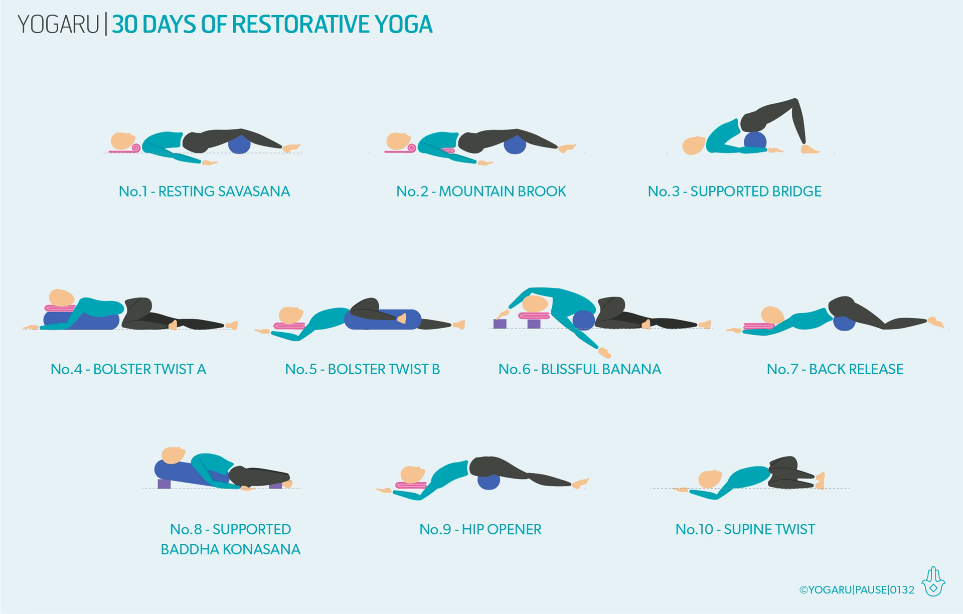 What is the most restorative yoga pose?