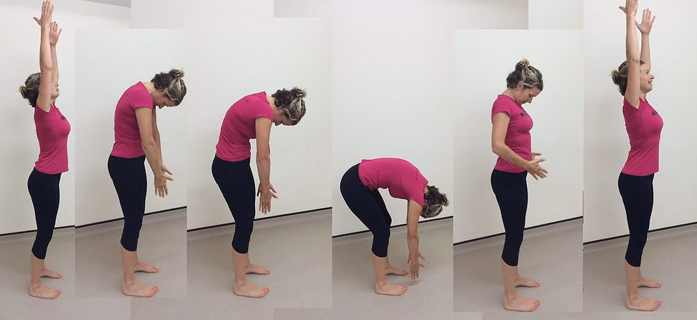 What are the benefits of the roll down exercise?