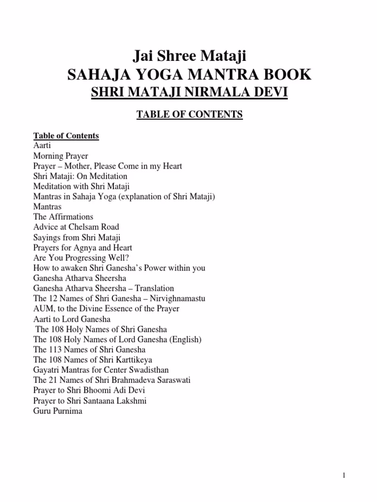 What are the 5 elements of Sahaja Yoga?