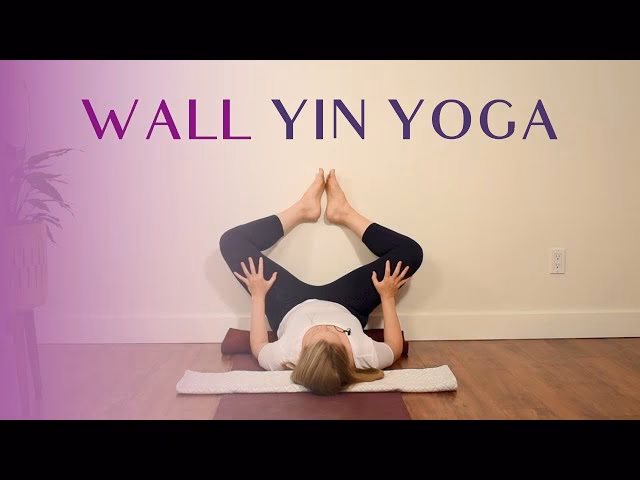 What are two benefits of the wall yoga practice?