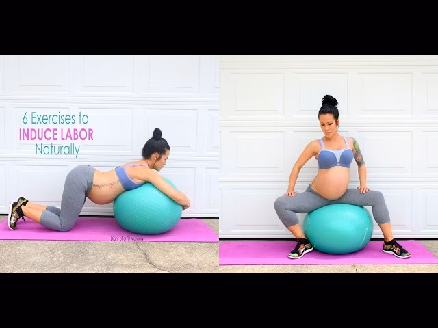 How do you dilate with a yoga ball?