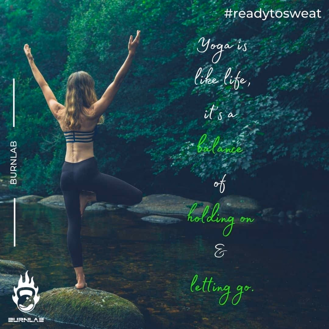 How do you write a yoga caption?