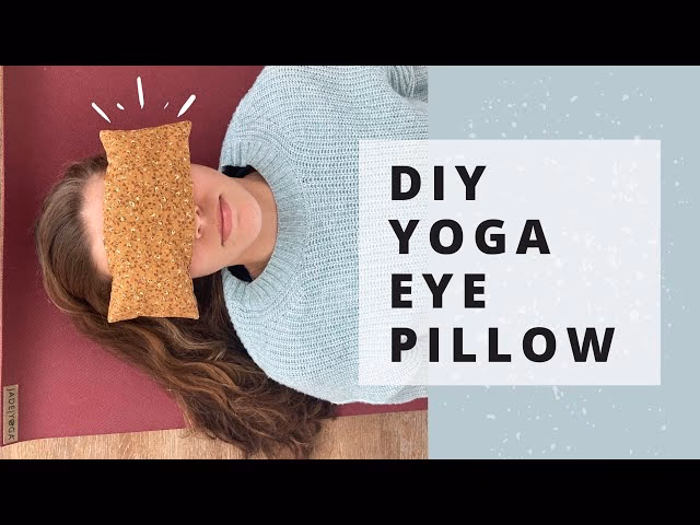 What are yoga eye pillows filled with?