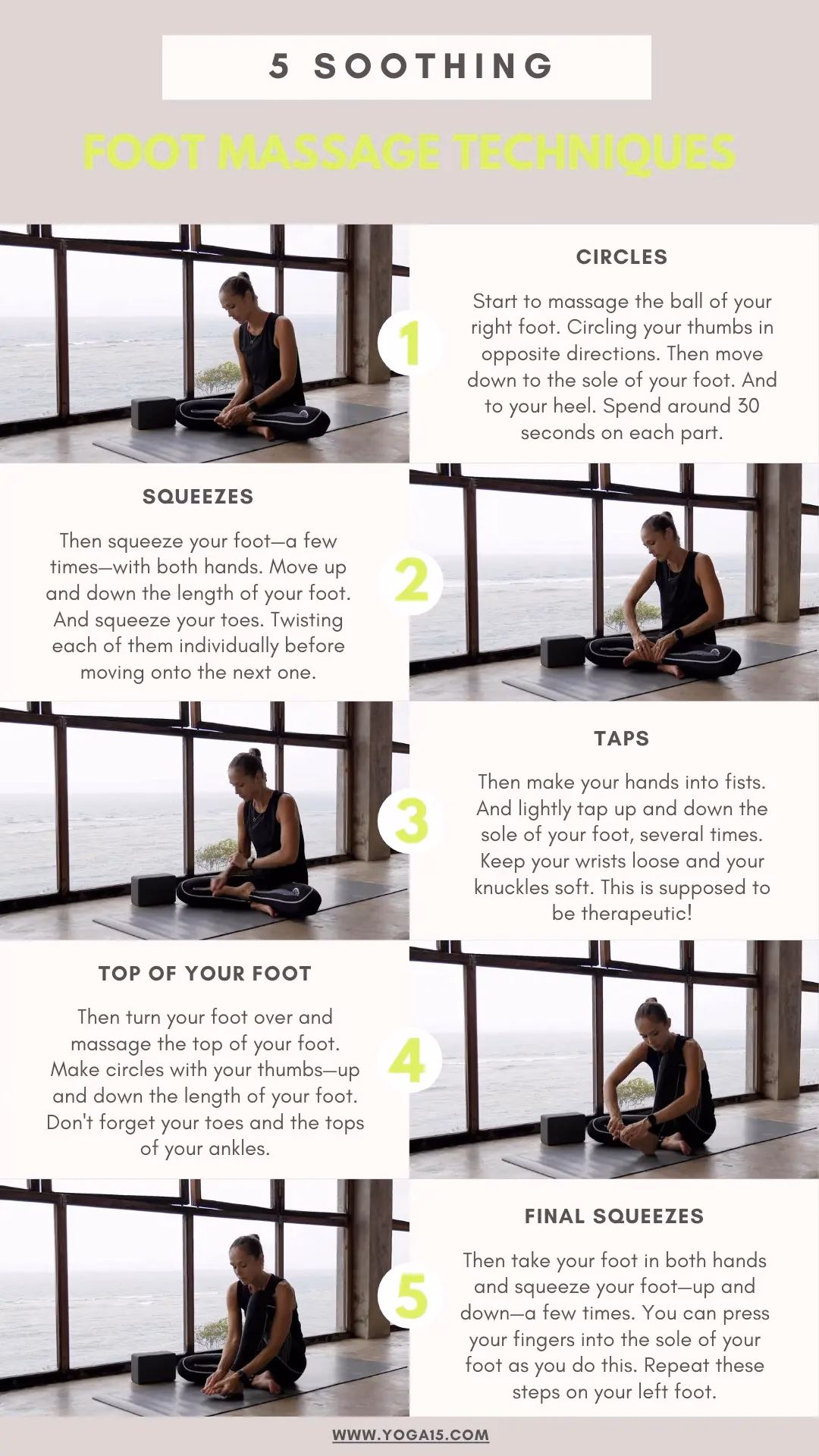 What is an emotional release after a foot massage?