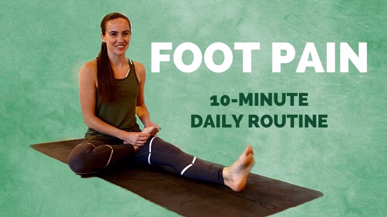 How can I ease the pain in my feet?