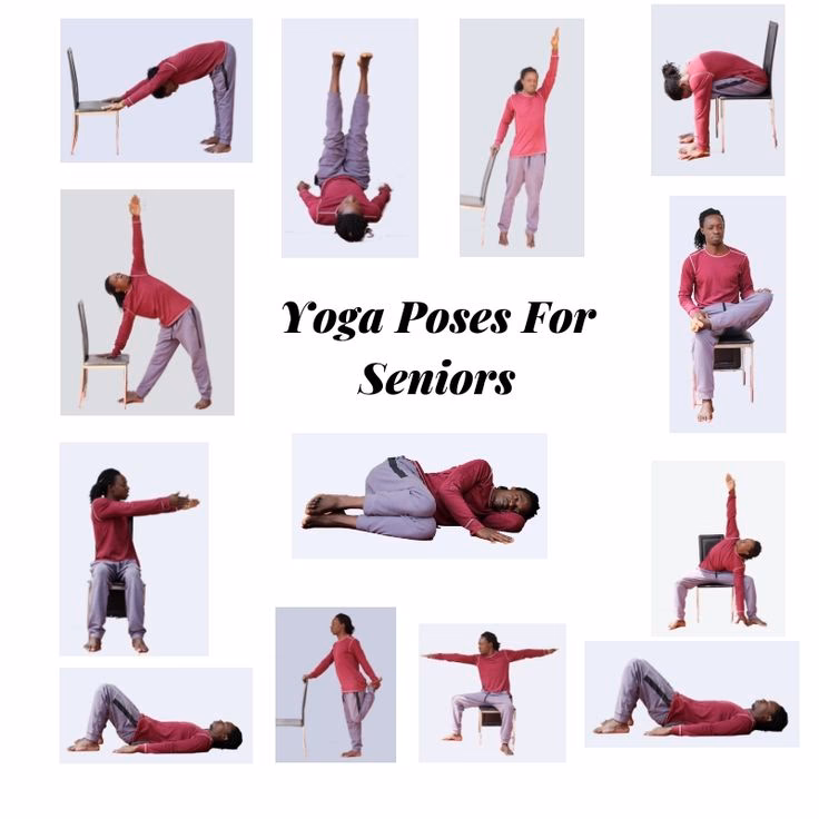How many days a week should a senior do yoga?