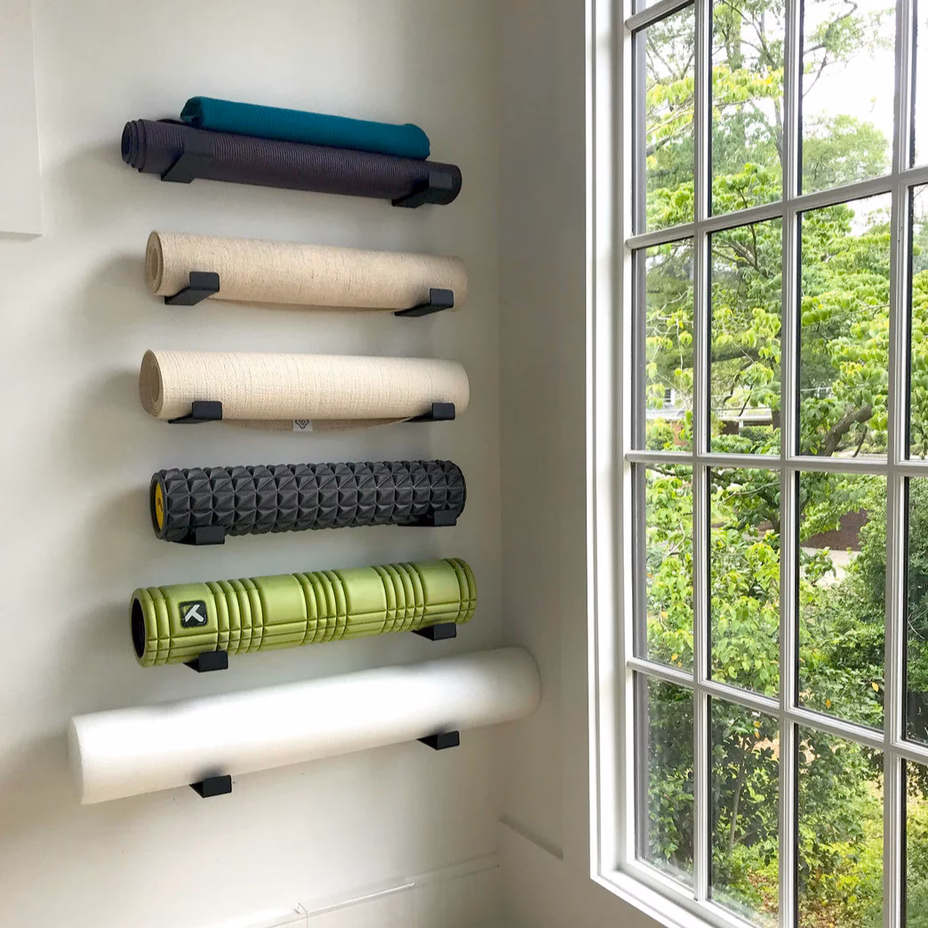 Why put salt on a new yoga mat?