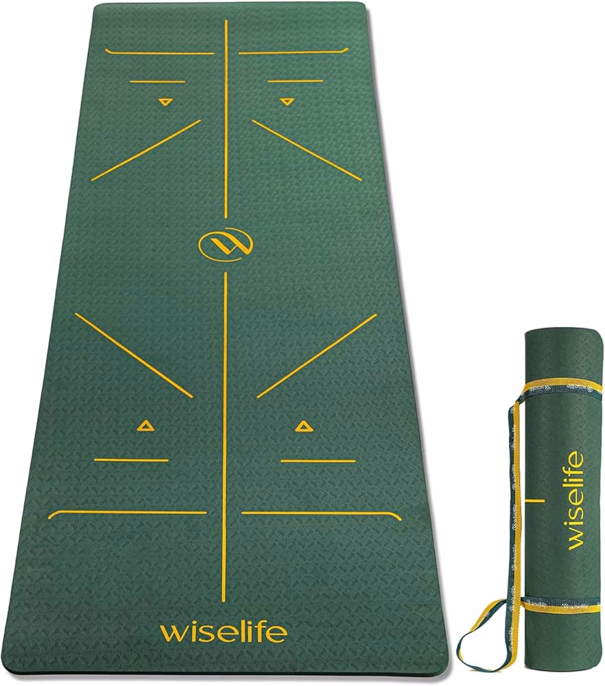 What do the markings on a yoga mat mean?
