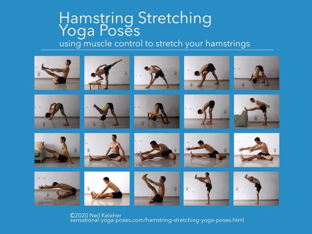 What yoga poses strengthen the hamstrings?