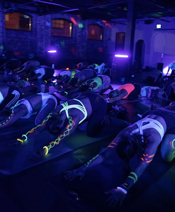 What is a yoga rave?