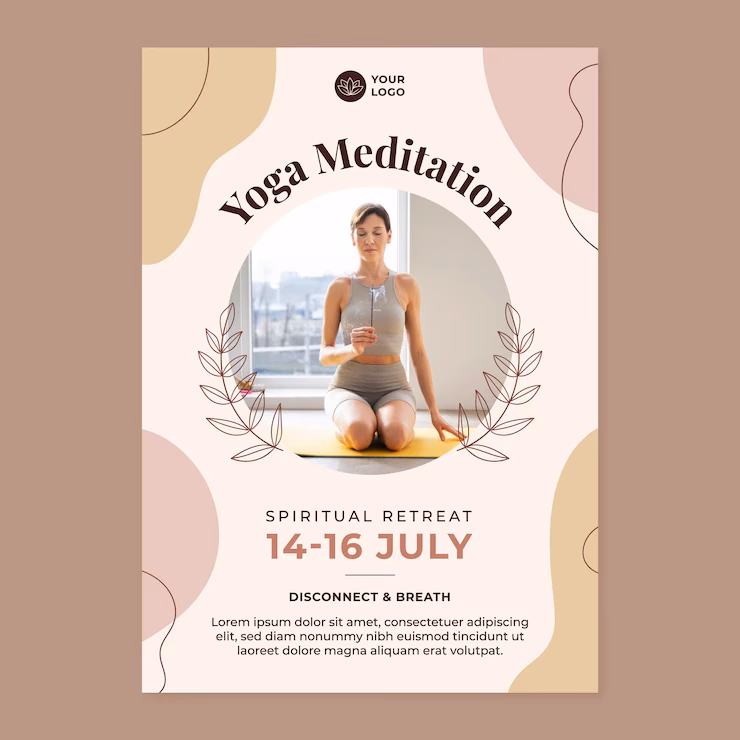 How to make a poster for yoga day?